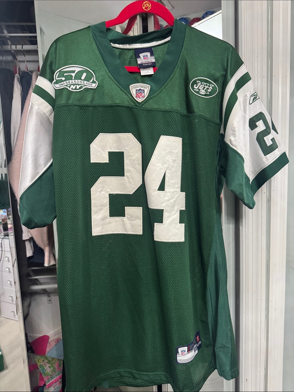 NY JETS REVIS JERSEY - #24 -size 50